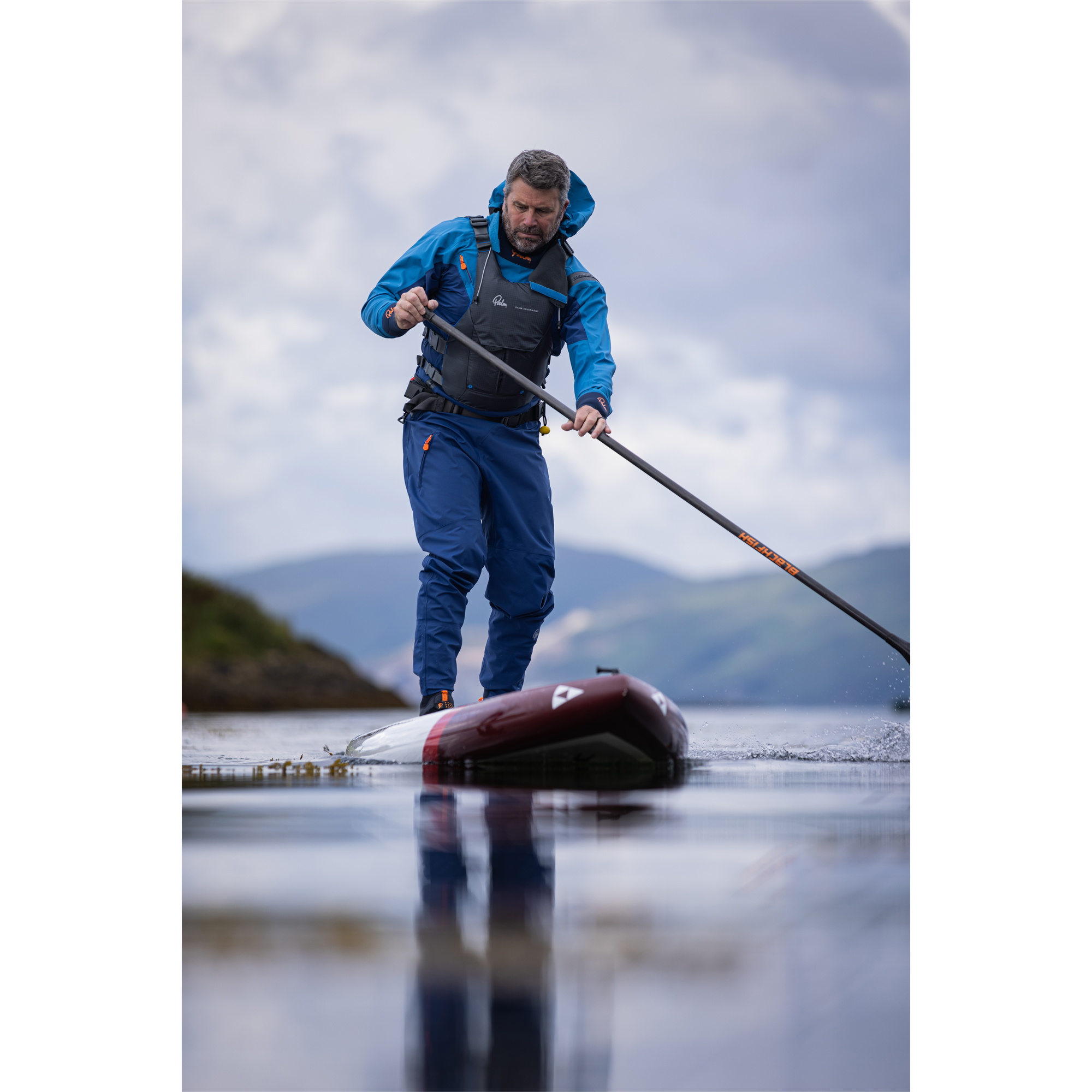 2026 Palm Männer Fuse Adventure Kayak Drysuit 12788 - Navy / Mittelblau